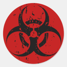 Le Biohazard s'est fané des autocollants