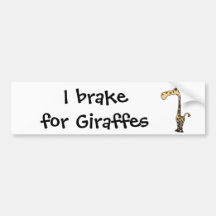 Le BJ girafe triste drôle Autocollant Pour Voiture