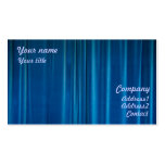 Le bleu drape le carte de visite cartes professionnelles