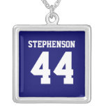 Le bleu personnalisé folâtre le pendentif nommé de
