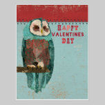Le bleu rougissent carte postale de jour de Valent cartes postales