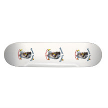 Le bonbon gazouille chien de gibier à plumes skateboards personnalisés