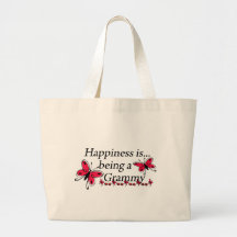 Le bonheur est un PAPILLON de Grammy Sac De Toile