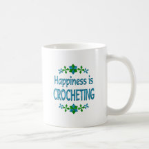 Le bonheur fait du crochet mug