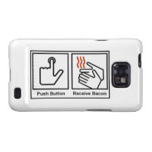 Le bouton poussoir, reçoivent le lard coques samsung galaxy s2