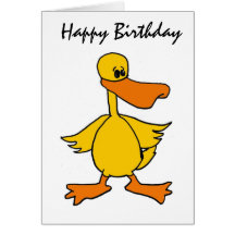 Le BT carte d'anniversaire drôle de canard
