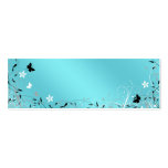 Le cadeau bleu turquoise de papillon étiquette le 