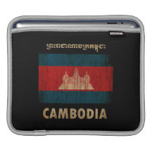 Le Cambodge vintage Poches Pour iPad