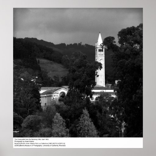 Le campanile du Berkeley Hills, 1965 Affiche