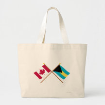 Le Canada et les drapeaux croisés par Bahamas Sac En Toile