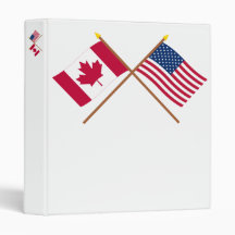 Le Canada et les drapeaux croisés par Etats-Unis