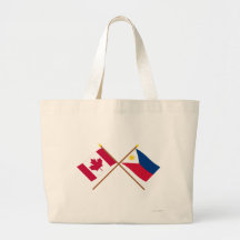 Le Canada et les drapeaux croisés par Philippines Sacs