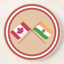Le Canada et les drapeaux croisés parInde Dessous De Verre