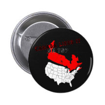 Le Canada l'aime sur le bouton supérieur Pin's Avec Agrafe