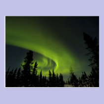 Le Canada, Manitoba. Vue des borealis de l'aurore  cartes postales