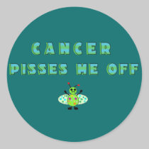LE CANCER ME PISSE OUTRE DE L'AUTOCOLLANT autocollants