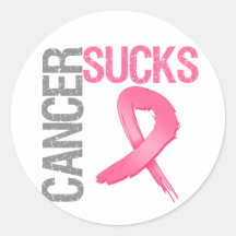 Le Cancer suce - le cancer du sein Adhésifs Ronds