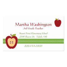 Le carte de visite de demi de professeur d'Apple