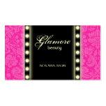 Le carte de visite de maquilleur allume le noir ro