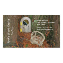 Le carte de visite du métier en bois