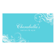 Le carte de visite floral de spa de salon tourbill