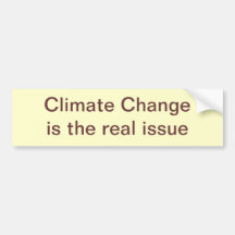 Le changement climatique est la vraie question adhésifs pour voiture