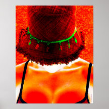 le chapeau prend des vacances affiche