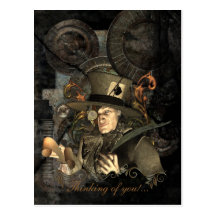 Le chapelier fou carte postale