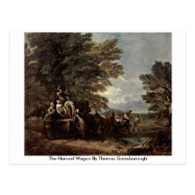 Le chariot de récolte par Thomas Gainsborough Carte Postale