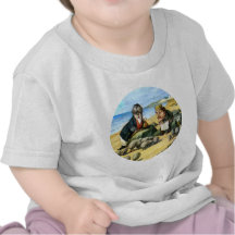 Le charpentier et les morses considèrent des huîtr t-shirts