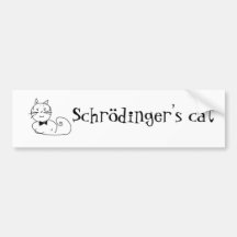 Le chat de Schrödinger Adhésif Pour Voiture