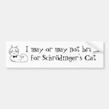 Le chat de Schrödinger Autocollant Pour Voiture