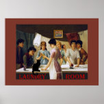 Le Chat Noir Laundry Room Print