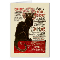 Le Chat Noir, Vente Hôtel Drouot Cards