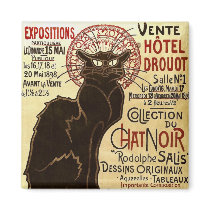 Le Chat Noir, Vente Hôtel Drouot Refrigerator Magnet