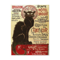 Le Chat Noir, Vente Hôtel Drouot Post Card