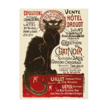 Le Chat Noir, Vente Hôtel Drouot Postcard