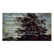 Le chêne de Poringland par le nom de naissance (la Modèle De Carte De Visite