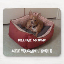 Le chien ajoutent la photo ou tout autre amusement tapis de souris