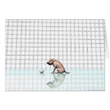Le chien carte de vœux
