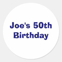 Le cinquantième anniversaire de Joe Autocollant