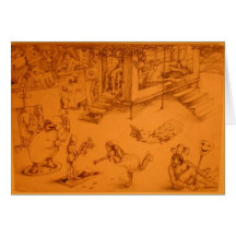 Le cirque cartes de vœux