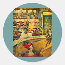 Le cirque de Georges Seurat (1891) Adhésif