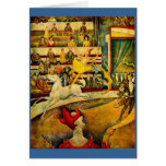 Le cirque de Georges Seurat (1891) Carte De Vœux
