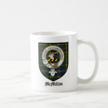 Le clan de McMillan Crest le tartan d'insigne Tasse
