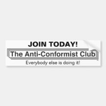 Le club anticonformiste adhésif pour voiture