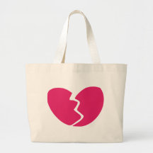 Le coeur brisé sacs fourre-tout