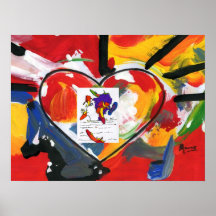 Le coeur d'amour chausse l'affiche