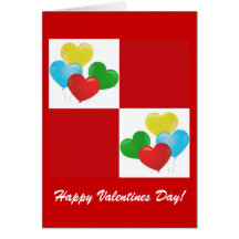 Le coeur heureux de jour de Valentines monte en ba
