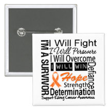 Le combat de Cancer de rein persévèrent victoire s Badge